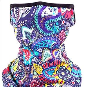 Paisley face mask with ear loops!
